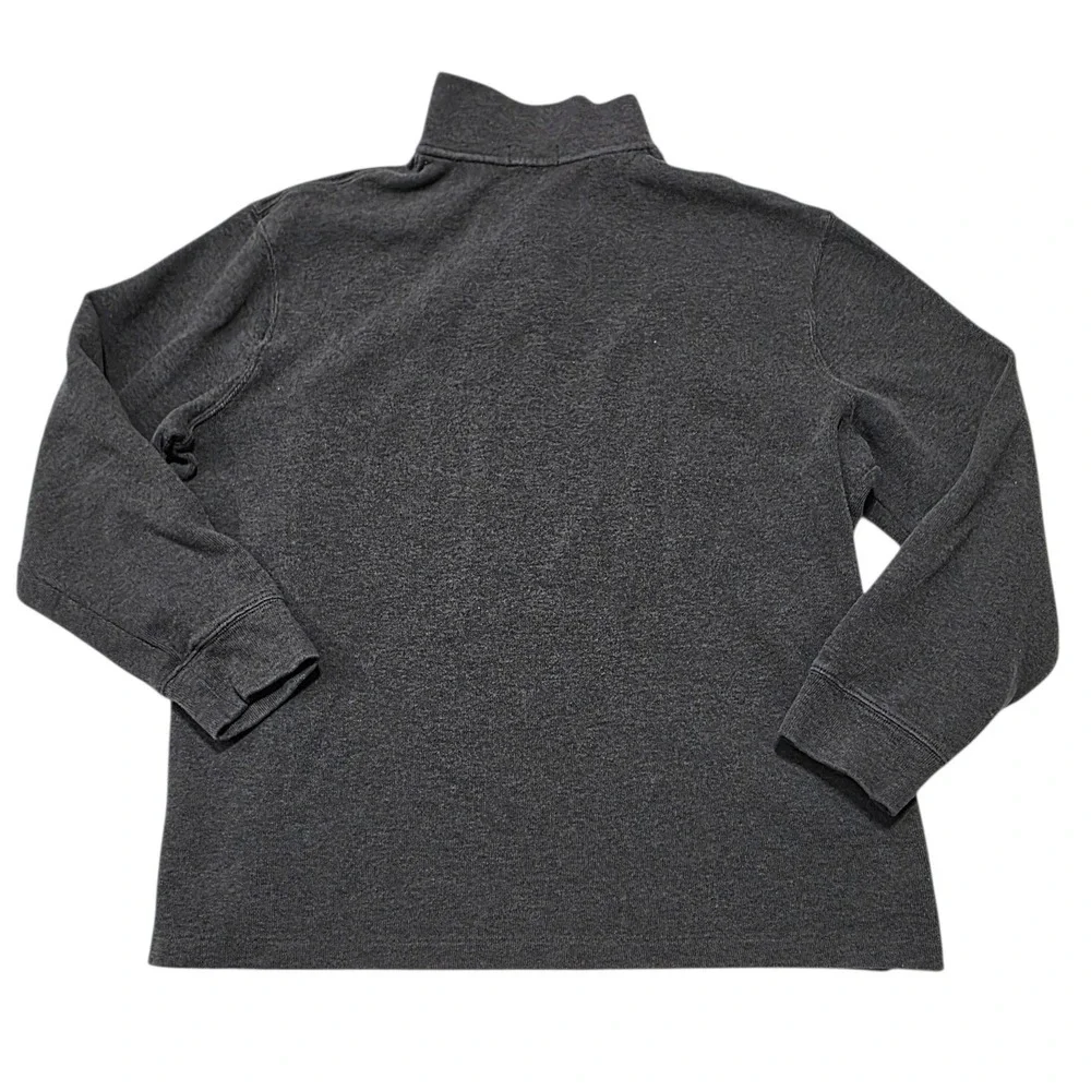 Polo Ralph Lauren Quarter Zip Pullover Mens XL Gray Cotton Pony Logo